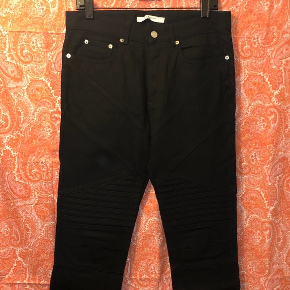 Givenchy Denim - Givenchy Black Moto Jeans (new!)
